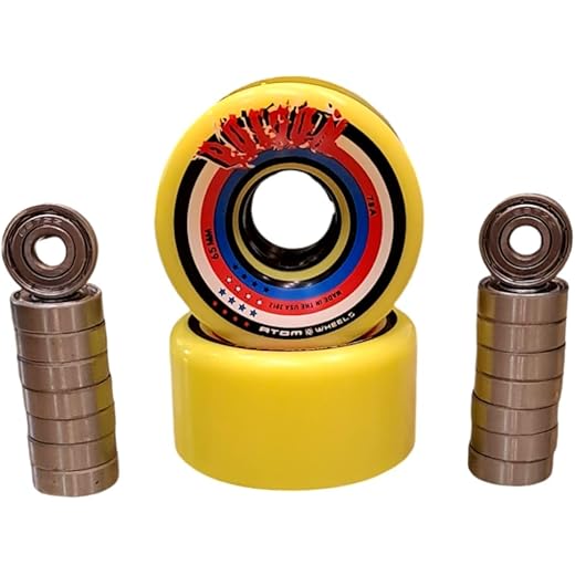 Poison Skate Wheels 8 Pieces + 16 Bearings