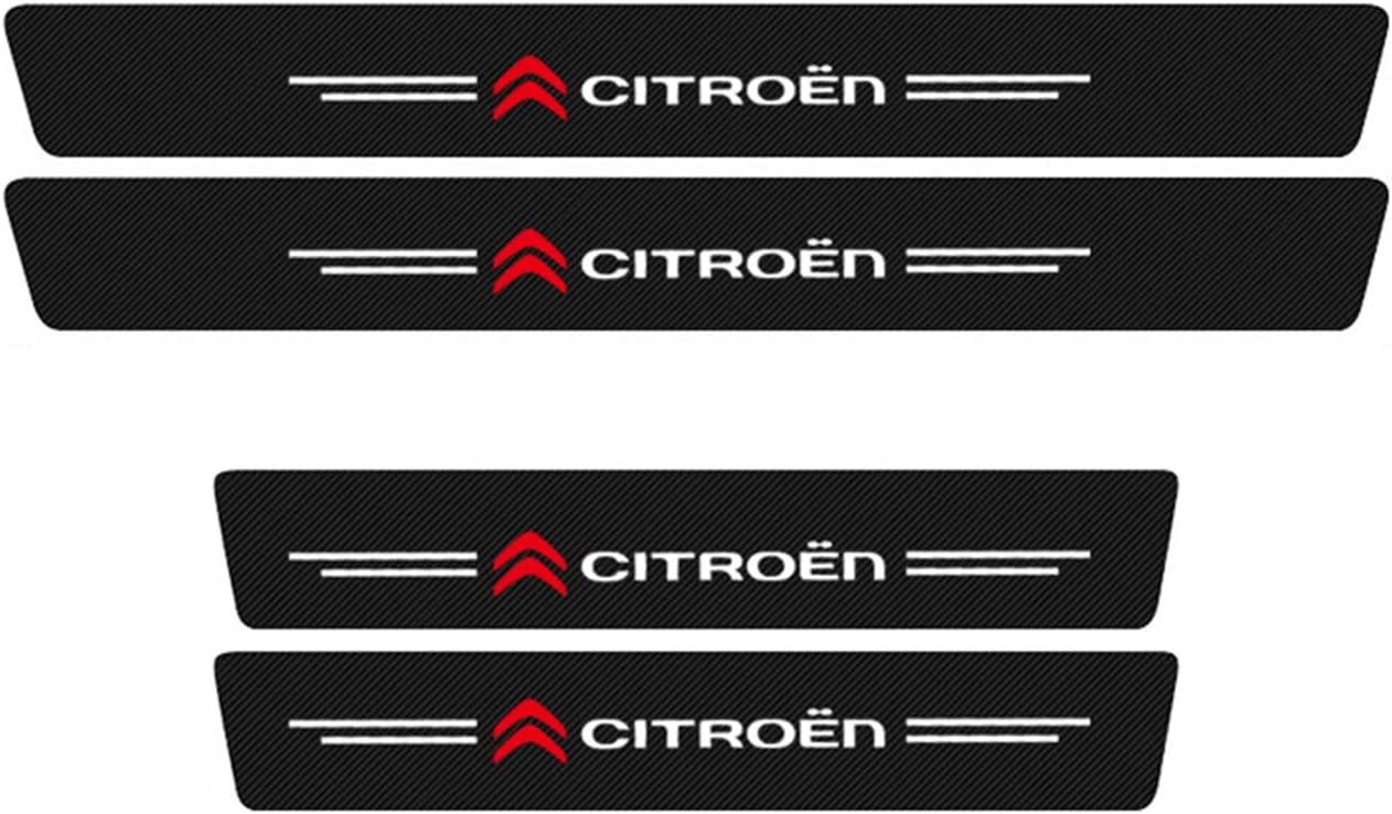 4Pcs Car Door Sill Protector for Citroen C1 C2 C3 C4 C5 C6 C8 C4L DS3 ...
