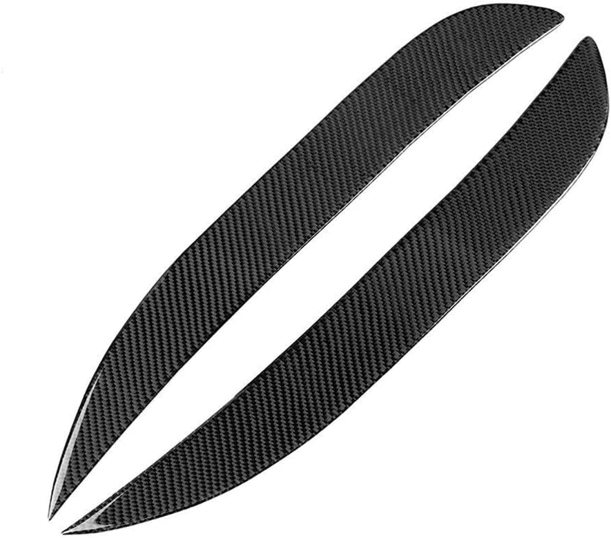 Car Fog-lamp Eyebrow Stickers Automobile Headlamp Trim Compatible with 3RD GEN 2014-2018 Vehicle Refitting Accessories Premium Carbon Fiber