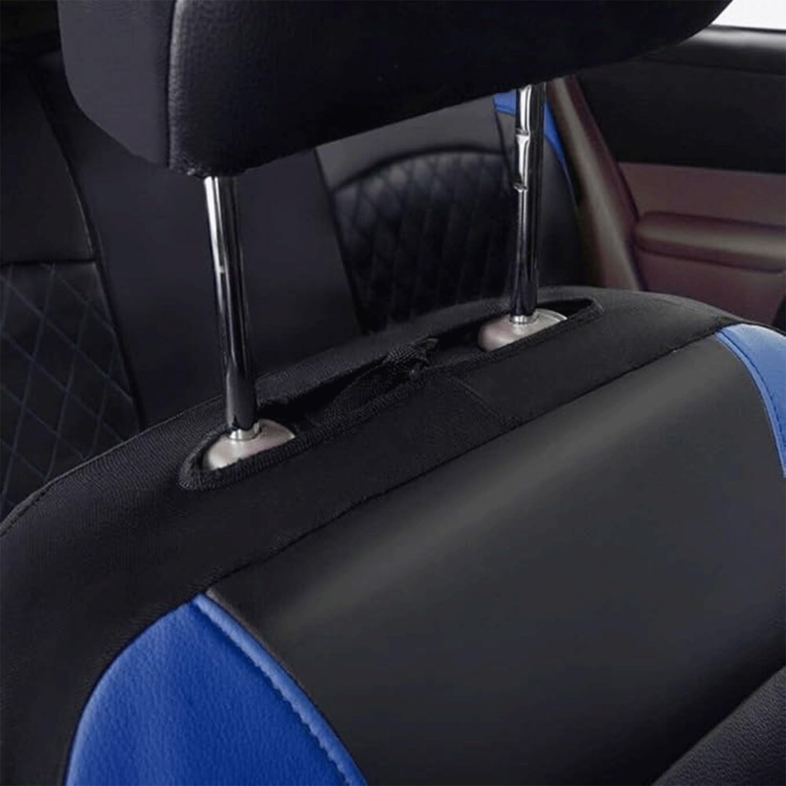 Auto Sitzbezüge Für FIAT Panda/Panda Cross/Panda Climbing/Panda Trekking/Panda Classic，Atmungsaktiv Autositzbezüge Vorne Hinten Autositz Schonbezug Leder Sitzbezug Autositz Zubehör Innenraum