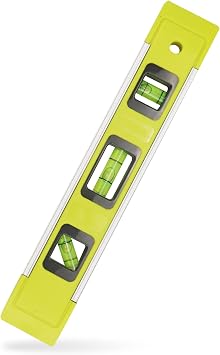 Level & Tool Magnetic Aluminum Reinforced Torpedo Level, 9", Green 1PCS