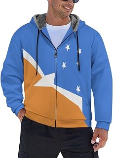 Men's Casual Jacket with Hat Bosnia And Herzegovina Flag Sweatshirt Warmth And Thick Winter Hoodies for Unisex Tops