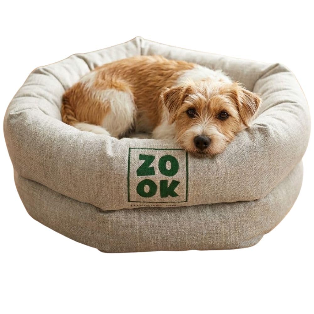 ZOOK Gravel Collection Cama Doble para Perros - 50 x 50 cm, Lavable, Material Reciclado, Cómoda
