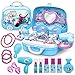 Produktbild Frozen Free Fall Schminktisch Für Kinder Mit Aufbewahrungskoffer Free Fall Schminktisch Für Kinder Ungiftig Sicher Pretend Toy Set Frozen Pretend Play Jewelry Kit