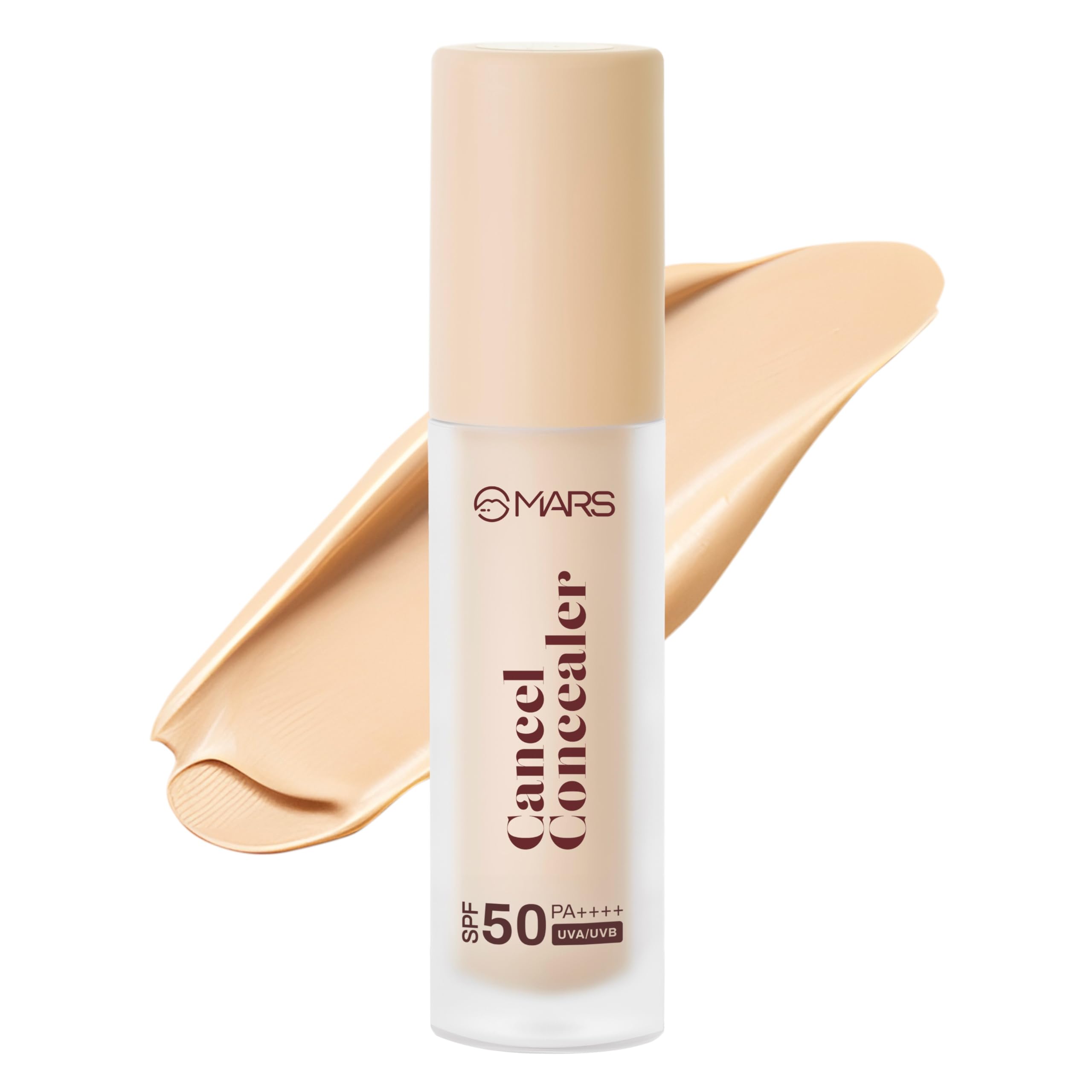 mars spf50 pa++++ cancel concealer with radiant natural finish (6.0 ml) (03-dreamy beige) | lightweight | medium to high coverage | long-lasting & multi-purpose | crease resistant