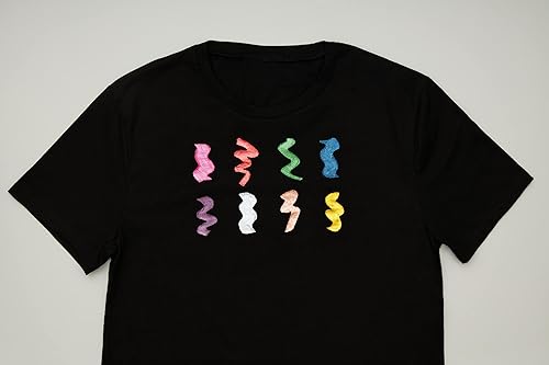 Miniatura 7 de Cosmic Moon - Pintura metálica para tela 3D - 1.01fl oz - Rosa - Pintura textil para ropa, camisetas, bolsos, zapatos y lienzo