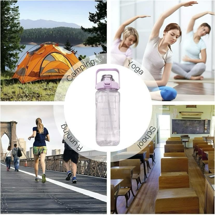 Plastic Epick Motivatioanal Transparent 2-Liter Professional Water Bottle For Enhanced Hydration And Inspiration (Blue 2L Bottle) 7 61Vi1F6tLjL