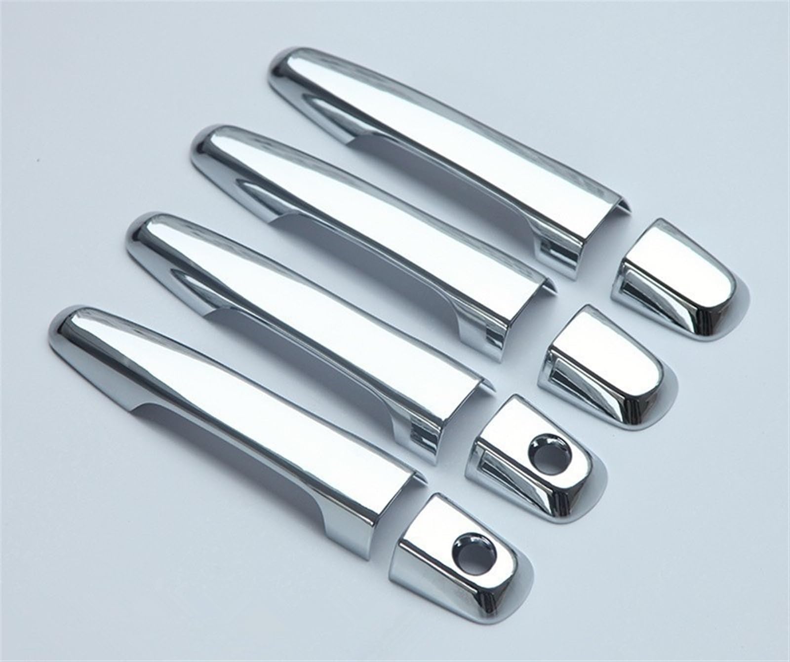 Noheeu Style2 For Mitsubishi For Pajero Sport 2011-2018 Chrome Car Door Handle Cover Exterior Styling Accessories(Style2)
