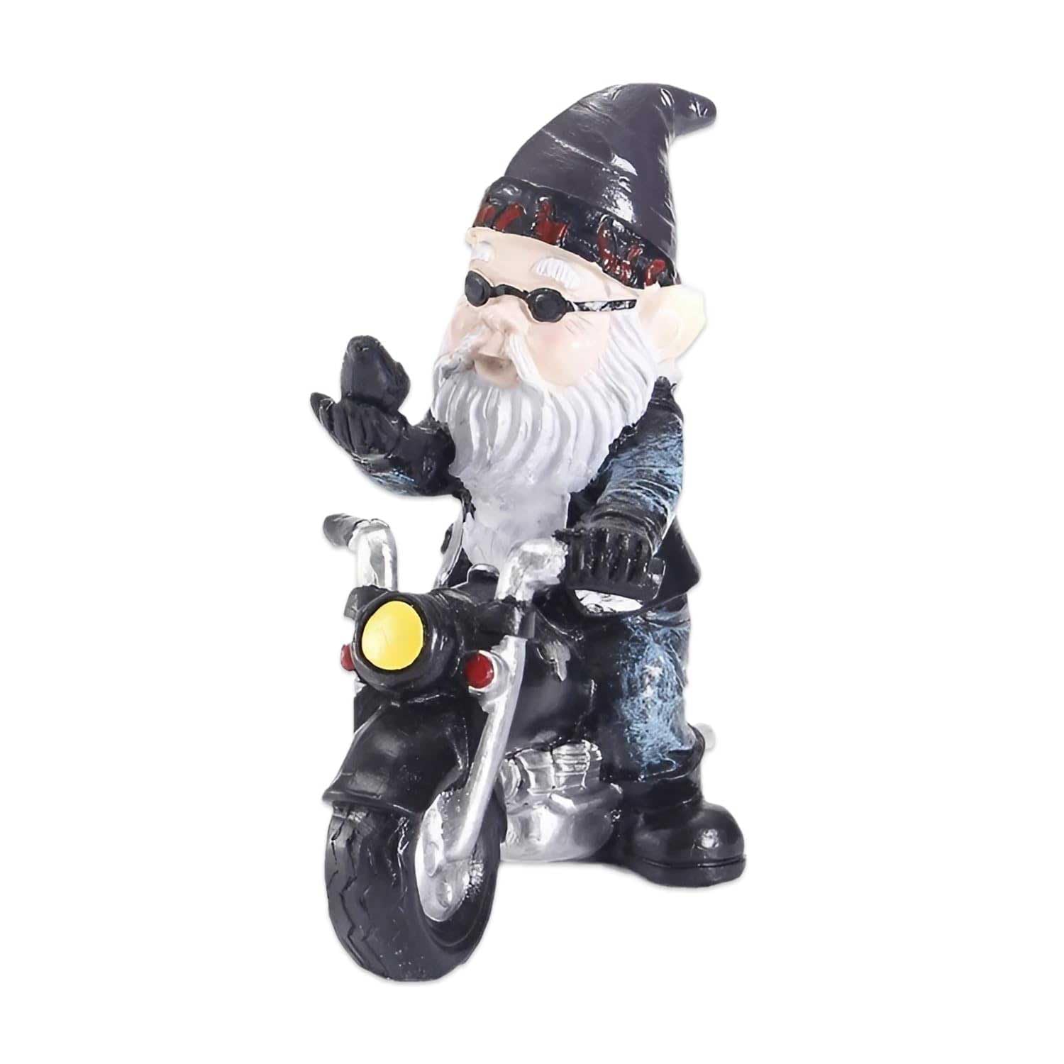 Gnomes de jardin motards pour animer votre terrasse lors des beaux jours