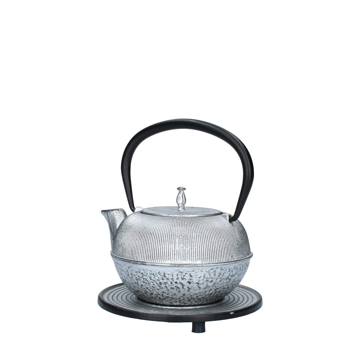 Bun TEIERA in GHISA L. 0,5 con SOTTOPENTOLA Argento MOD. ZW0.5L-2300 Argento