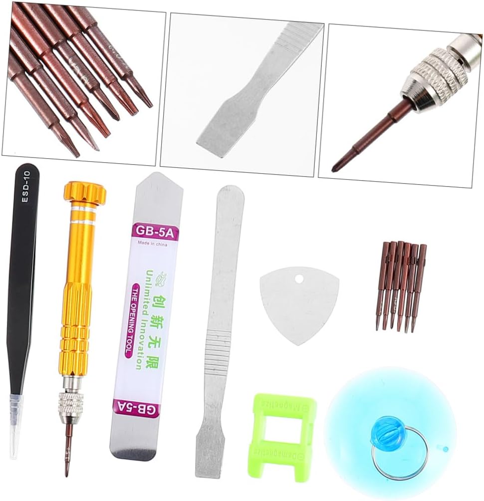 13pcs Kit Screwdrivers and Spudgers for Smartphone and Tablet Opening Versatile Tools for Electronics Repair Random Colors