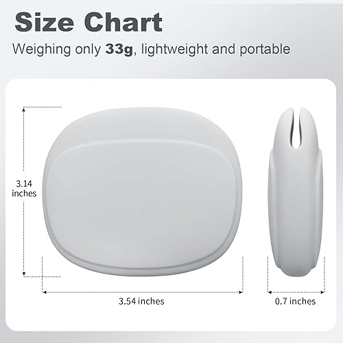 Miniatura 2 de Vsagier Organizador de auriculares de silicona, estuche de almacenamiento de cable de datos, mini caja de llaves, organizador de auriculares