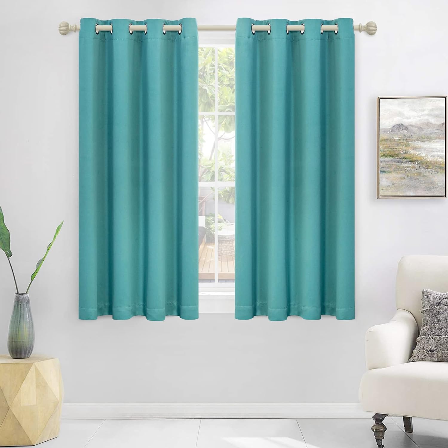 MYSKY HOME Blackout Curtain for Bedroom, Grommet Room