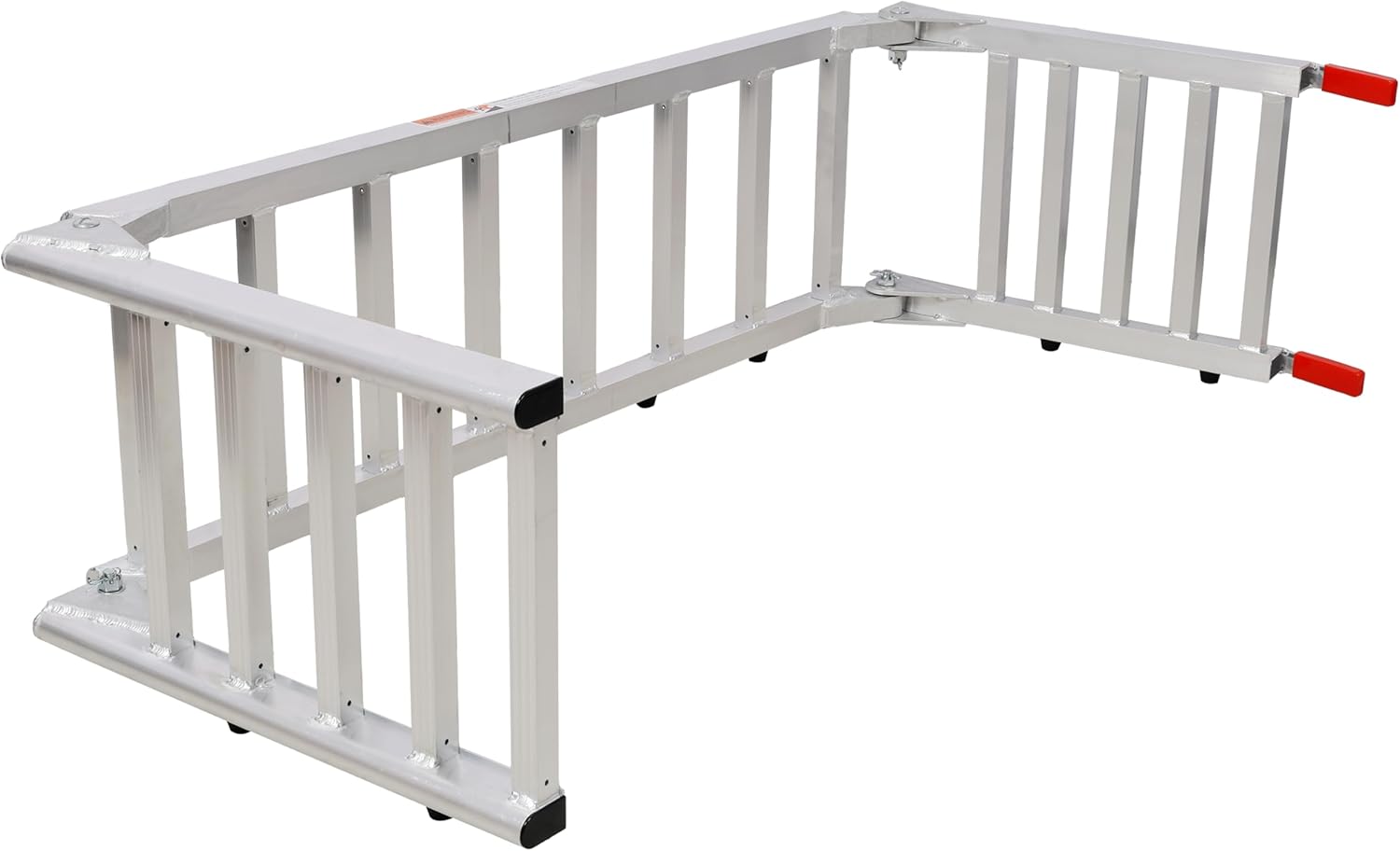 2 in 1 Telescoping Ladder & Truck Ramp: Aluminum Multi-Purpose Ladder for Home Garage & Outdoor Use - Heavy Duty 1400 lbs Capacity Ramp for ATV Motorcycle Loading & Tailgate Extender