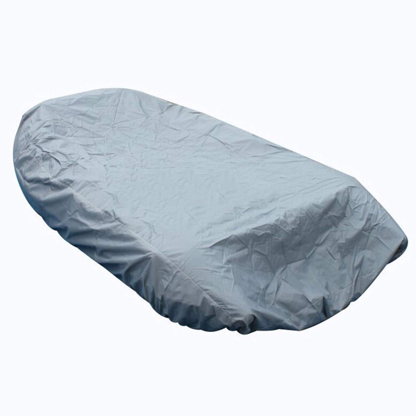Telo Copri Barca per Gommone in tessuto Oxford 420D Impermeabile Antipolvere UV Resistente 2.3m - 4.3m Copertura per Barca Gonfiabile,Grigio,2.7m