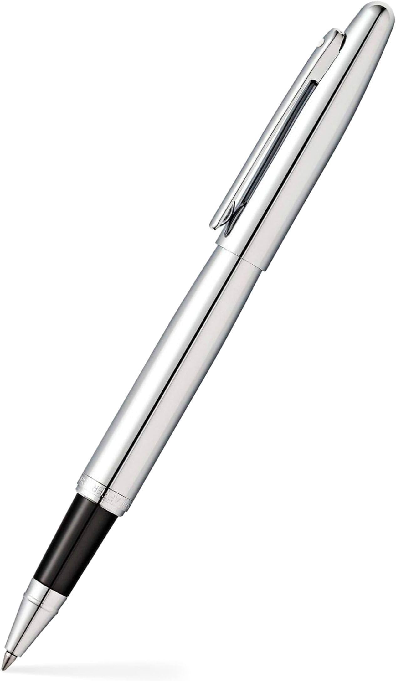 Sheaffer Vfm - Refillable Rollerball Pen, Polished Chrome Finish, Chrome Trim