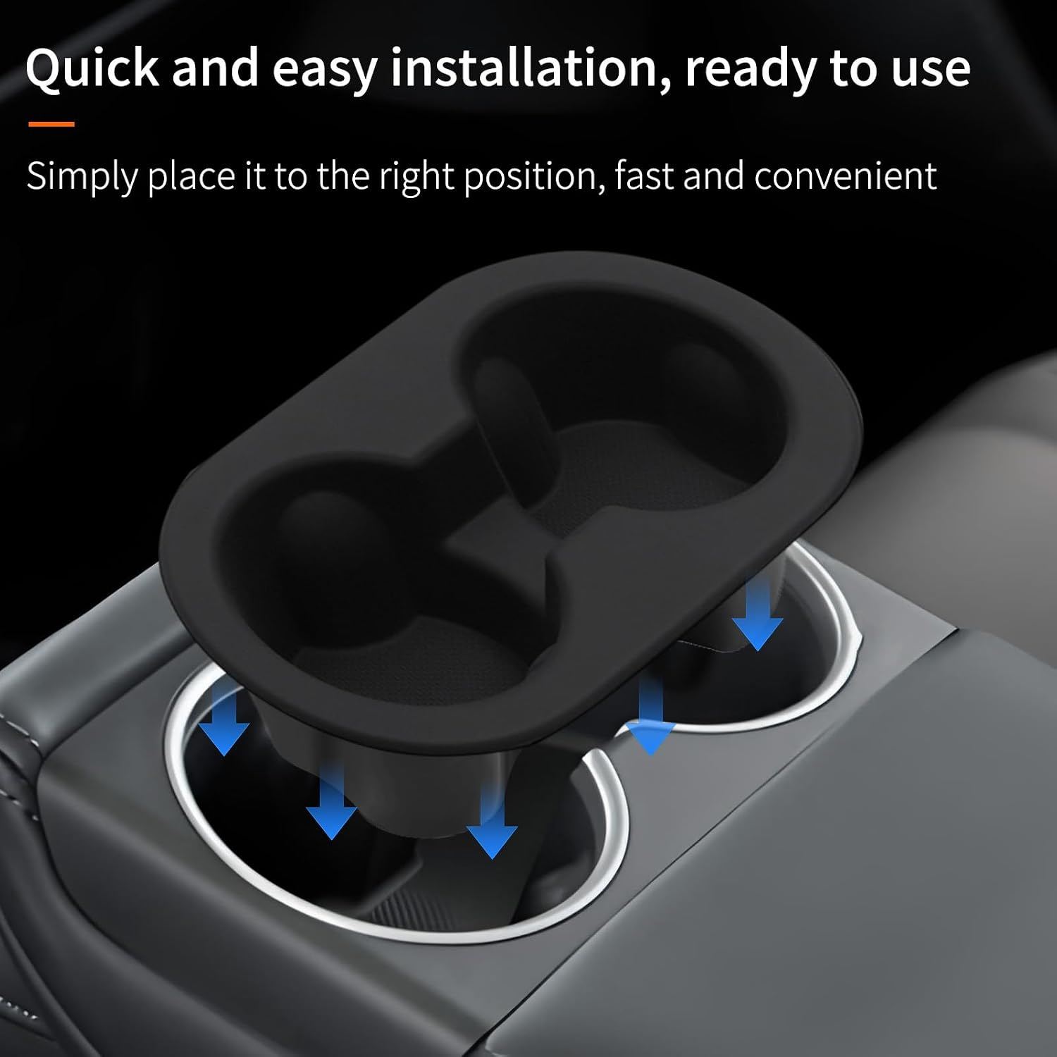 Silicone Rear Water Cup Holder Compatible with Tesla Model 3 Highland 2024 2025, Food Grade Silicone Rear Seat Drink Holder, Car Cup Holder Insert for Tesla New Model 3 Highland 2024+