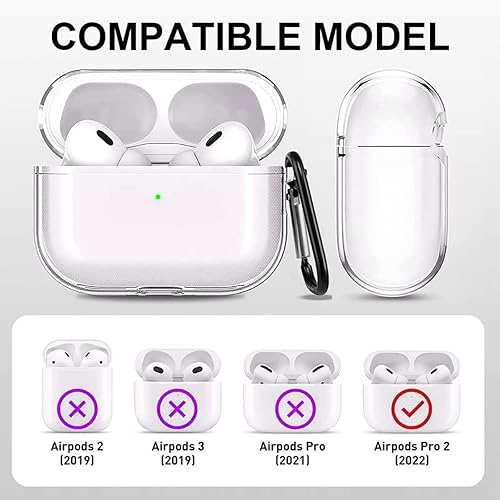 Miniatura 4 de Funda personalizada para Spotify compatible con AirPods 123ProPro 2 con llavero, cubierta transparente de canción musical personalizada para hombres