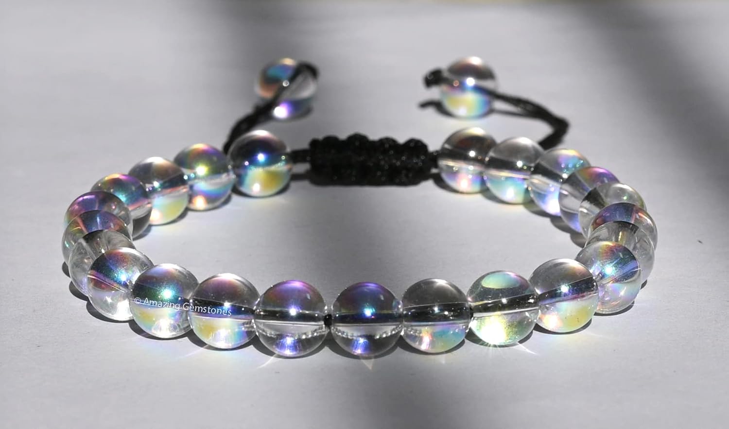 Amazing Gemstone Chocolate Brown Glass Bracelet for Women Men's Gifts - Glowing Sea Glass Bracelet - Beaded Adjustable Bracelet - Image 7