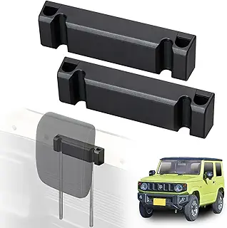 セイワ(SEIWA) 車種専用用品 スズキ ジムニー & シエラ(JB64 / JB74)専用 マグネットヘッドレストホルダー 2個入 IMP298 マグネット取り付け マグネット収納 ヘッドレスト ホルダー 後部座席/運転席/助手席のヘッドレストを収納可能 収納 工具不要 車中泊 アウトドア フルフラット ラゲッジ 荷室