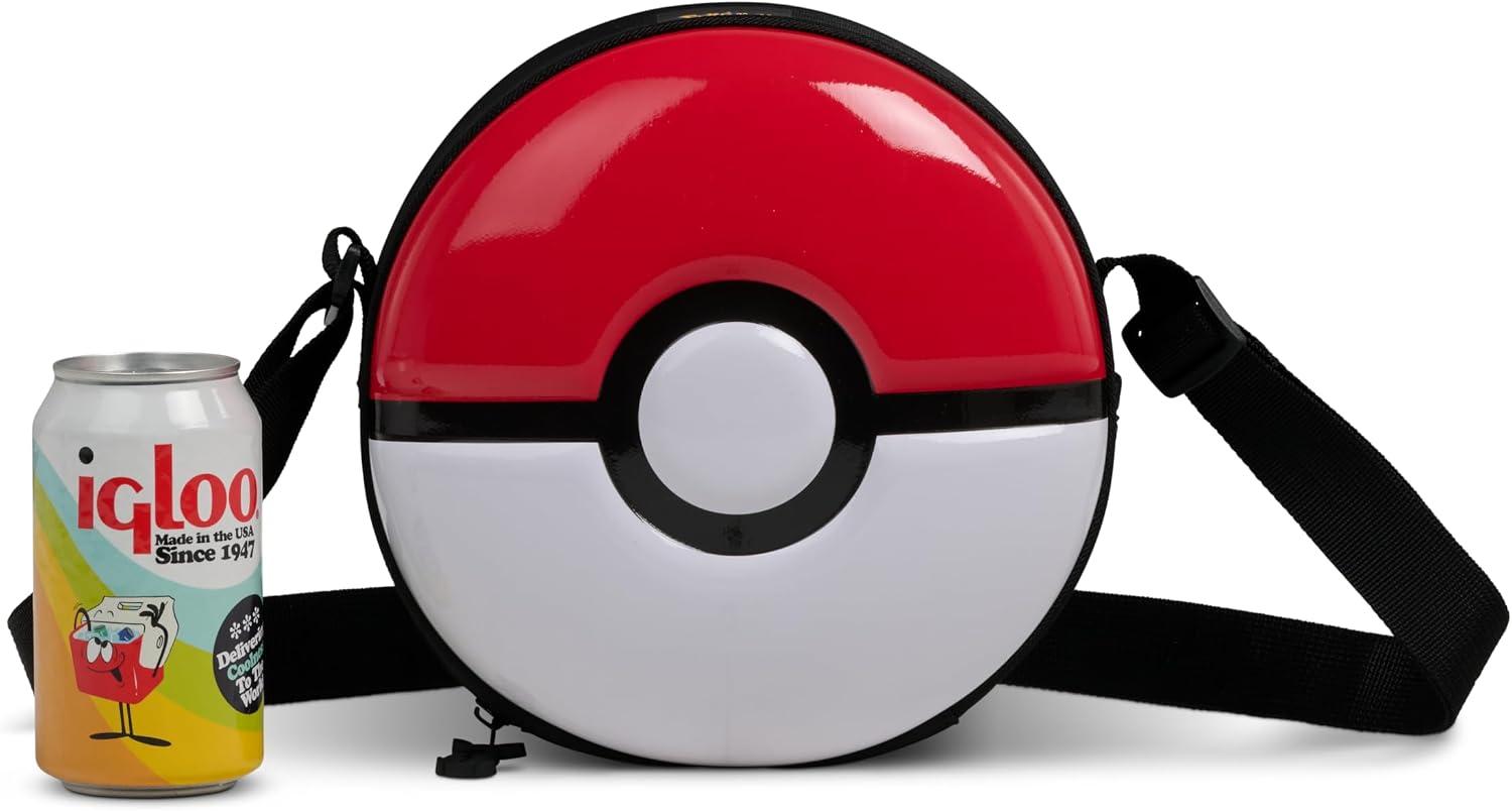 Igloo Pokemon 4-Can Crossbody Cooler, Poke Ball