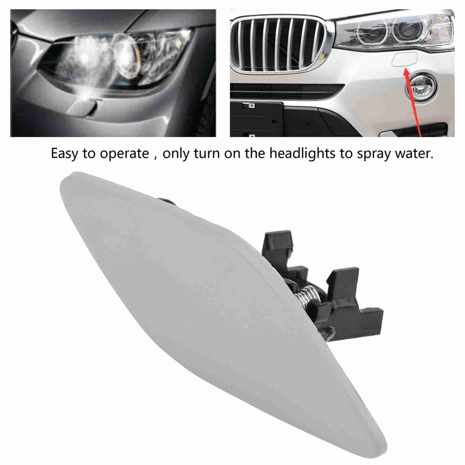 Tappo Lavafari Auto per BMW Serie 3 E92 E93, Copertura Ugello Faro, Copertura Lavafari, 6167 717166, Lato Destro