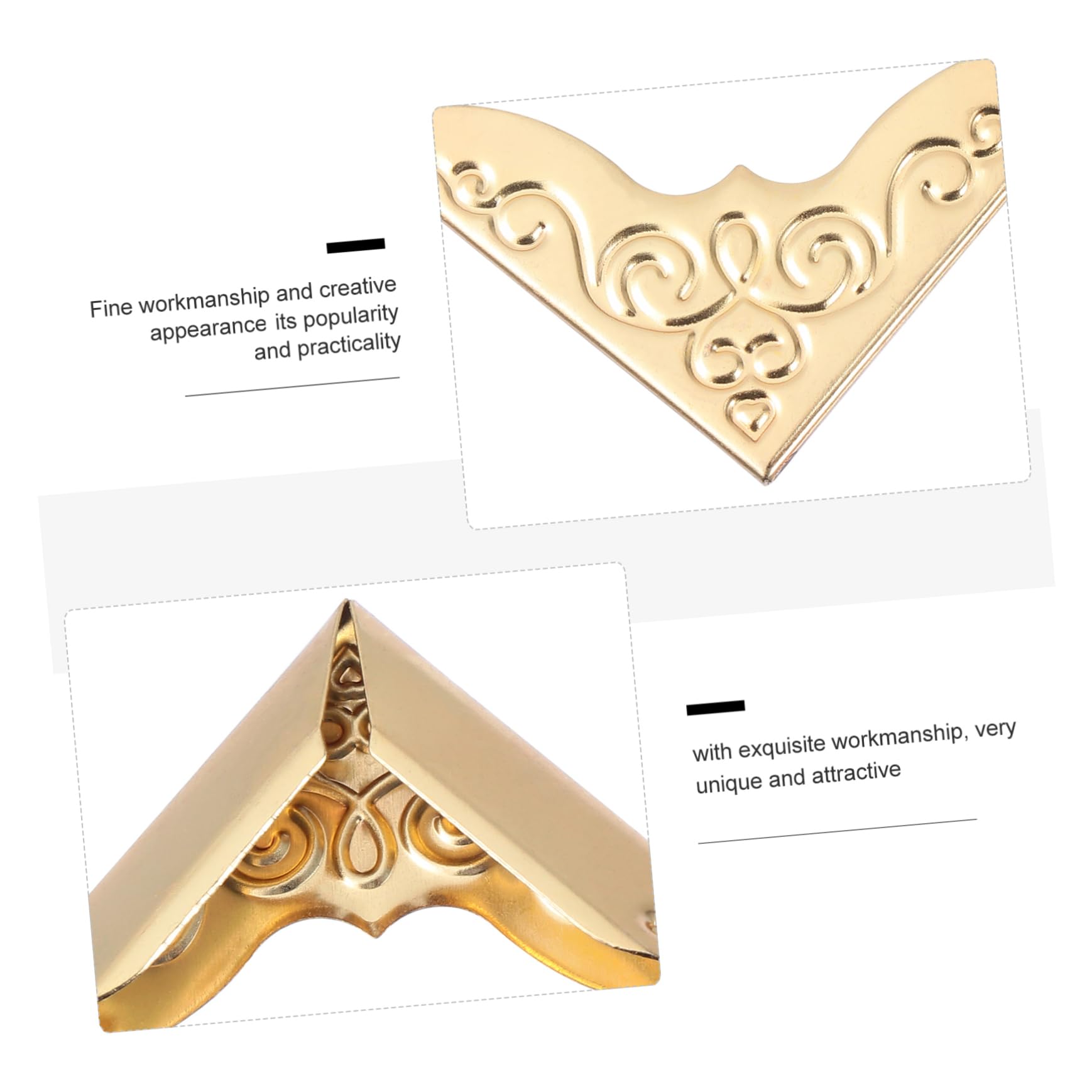 20pcs Book Corner Protector Iron for Album and Notebook
