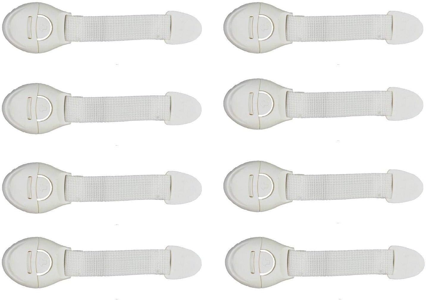 Child Baby Toddler Infant Safety Lock for Drawers, Fridges, Cabinets etc (8 Pieces)