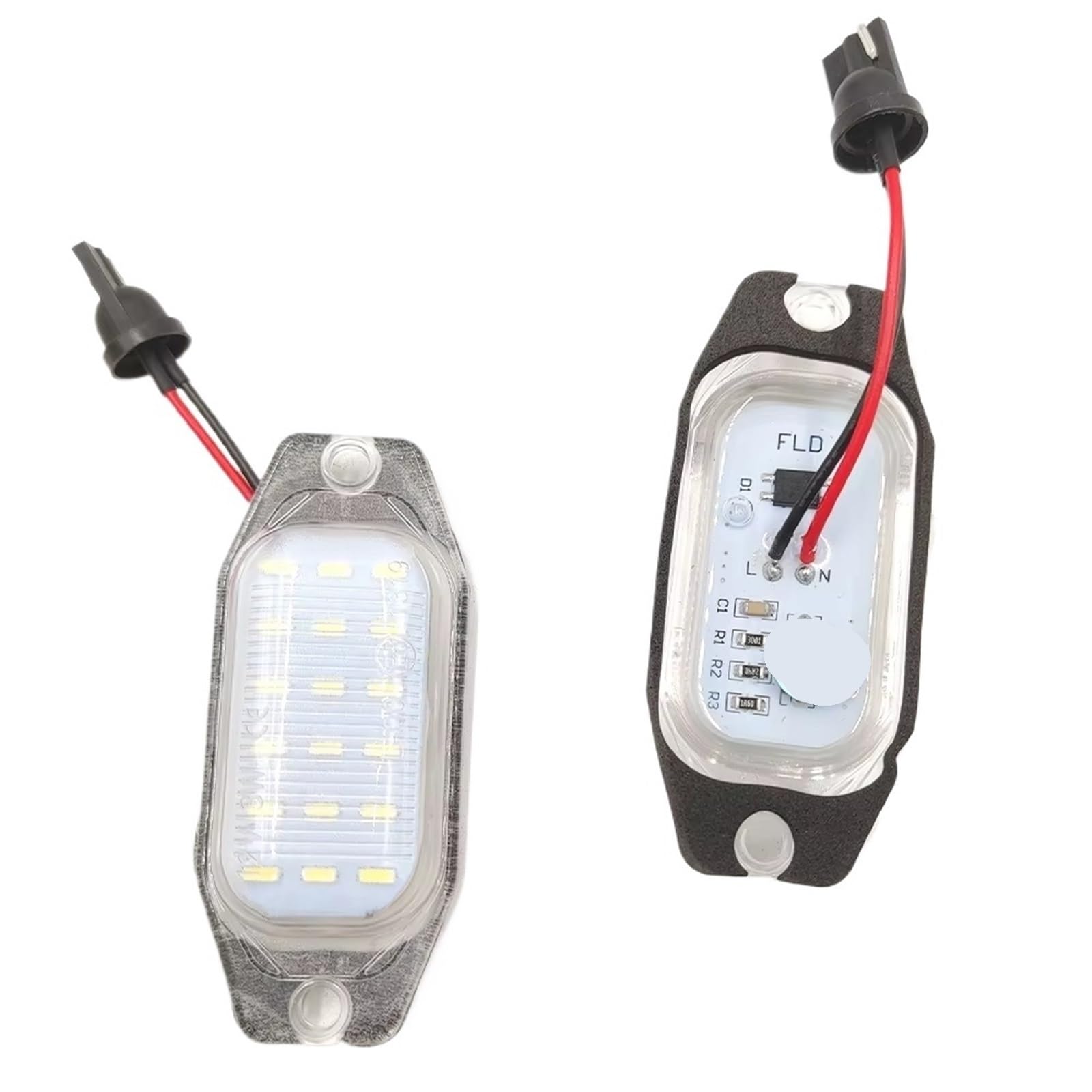 Luces de matrícula LED Lexus LX450 elimina luz amarilla y fallos traseros 6