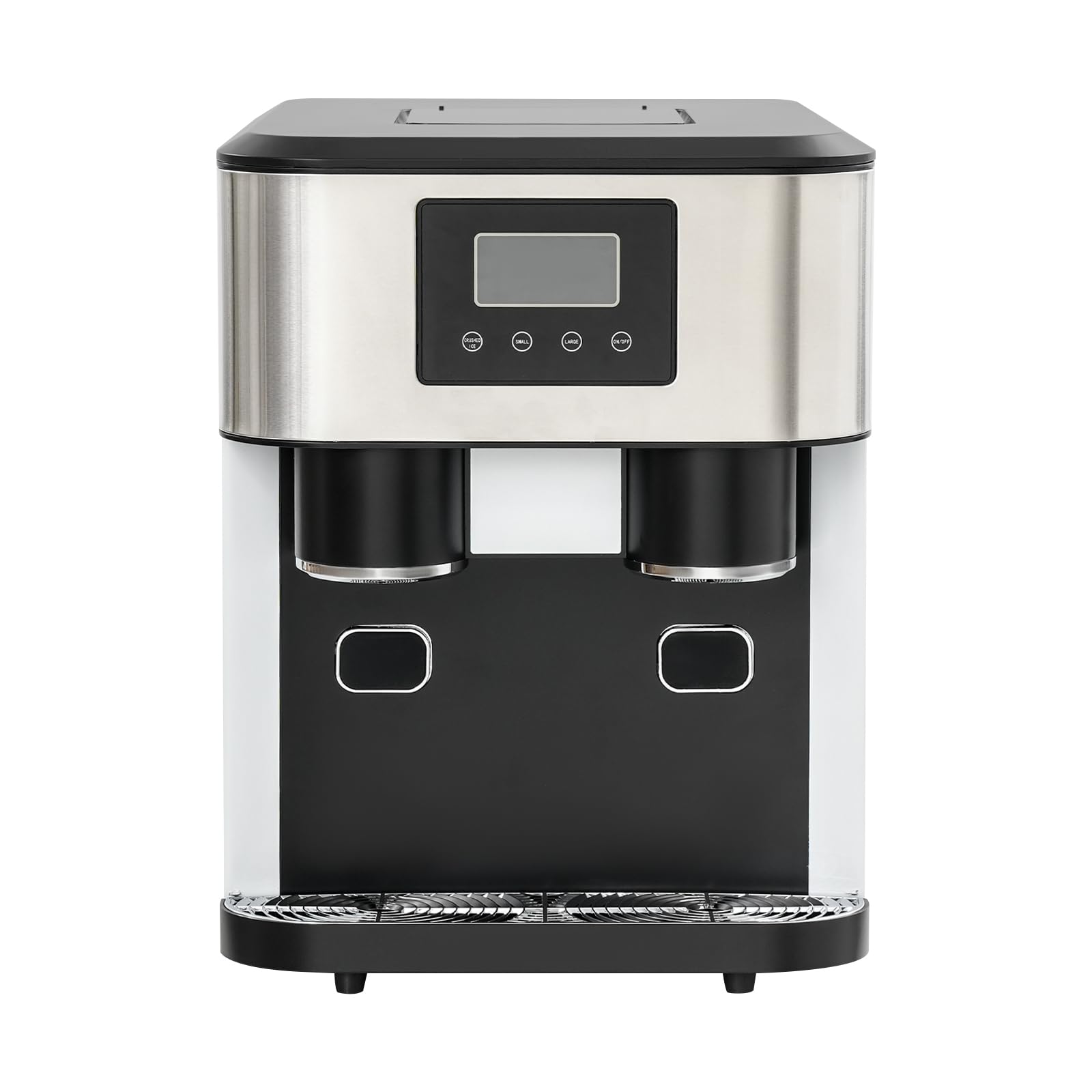 Macchina per il ghiaccio 3 in 1, 180 W, 220-240 V, 7-9 minuti, preparazione rapida per cubetti di ghiaccio in acciaio inox, con schermo LCD, per uso domestico, caffè, uffici, bar