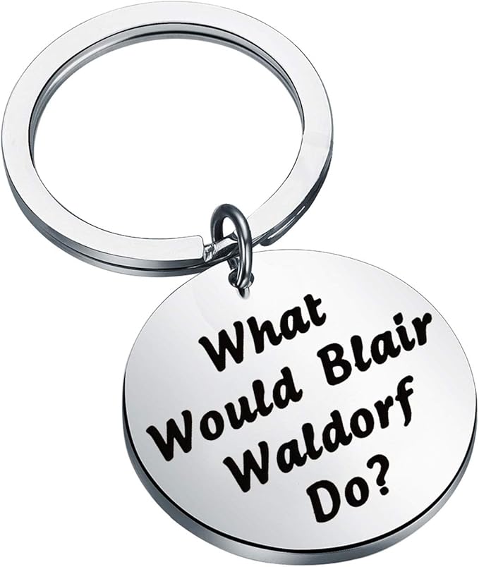 Amazon Co Jp Hollp ゴシップガールギフト ゴシップガールファンギフト 親友 インスピレーション引用キーチェーン チャックバス Us サイズ Na カラー シルバー ファッション