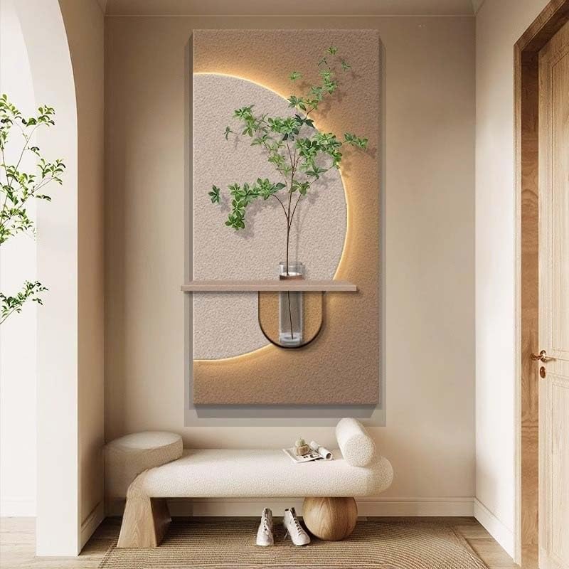 Décoration murale 3D LED moderne et minimaliste pour habiller le salon ou une chambre élégante