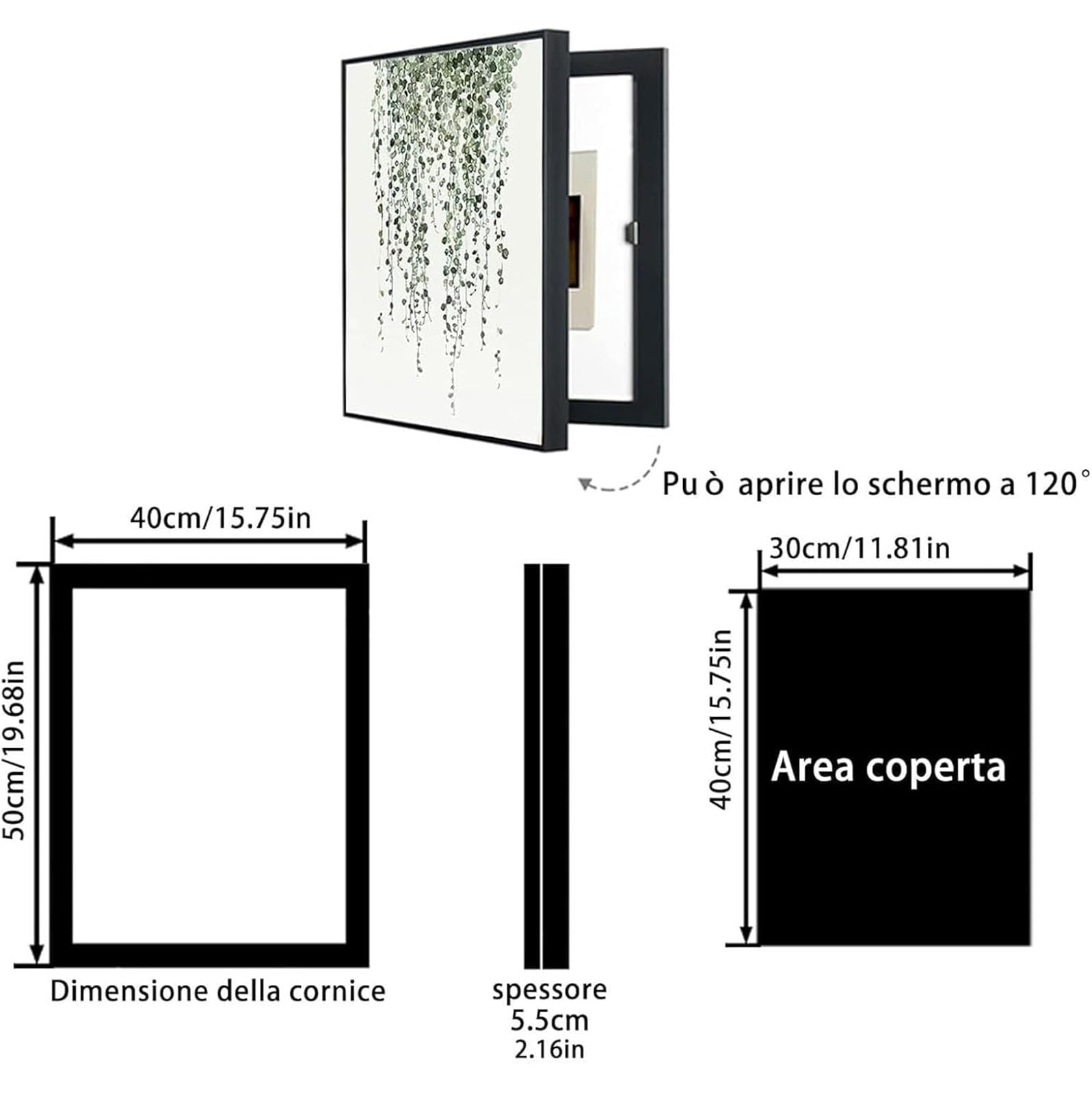 Copertura Decorativa Moderna Scatola, Quadro Elettrico Contatore Copertura Decorazione Dipinti Quadro Copri Contatore,006,30x40cm
