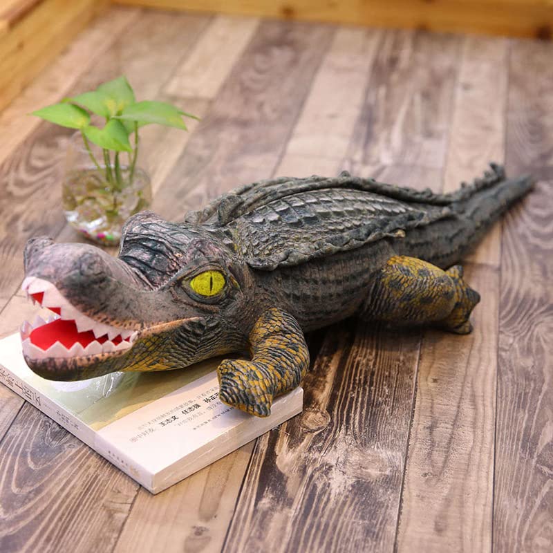 Simulazione Coccodrillo Peluche Giocattolo Realistico Coccodrillo Cuscino Peluche Animale Farcito Bambola Decorazione Della Camera Per I Bambini Regalo Di Compleanno 120 cm Style-B