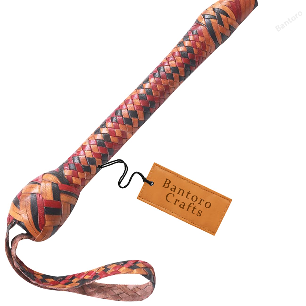 Marrone Nero e Rosso Frusta in Pelle di Canguro Bullwhip16 Trecce Fili Pelle Intrecciata Frusta Che schiocca Forte