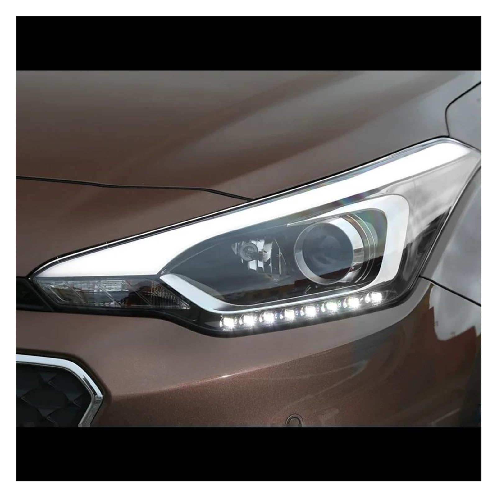 Fari Anteriori Auto Per Hyundai Per I20 2015 2016 Ricambi Per Interni Auto Copertura Antipolvere Per Fari Anti-UV E Anti-invecchiamento Copertura Faro Auto(Sinistra)
