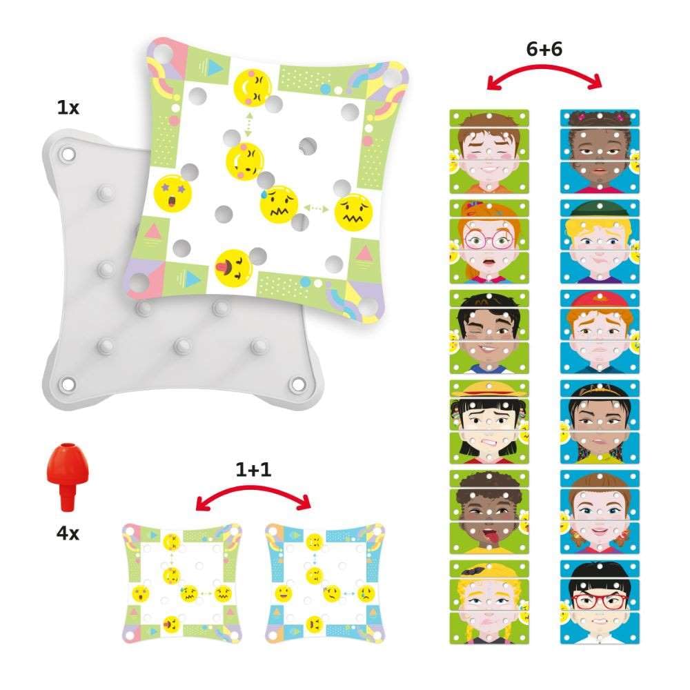 Make A Face Puzzle – Gioco Educativo Per Bambini +3 Anni, Sviluppa L'Intelligenza Emotiva