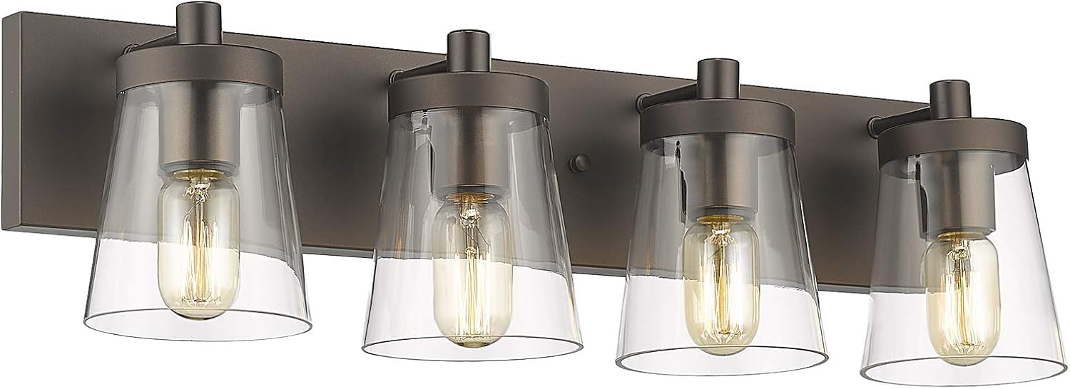 Buy Farmhouse 4Light Bathroom Vanity Lights, HWH Vintage Wall Lamp