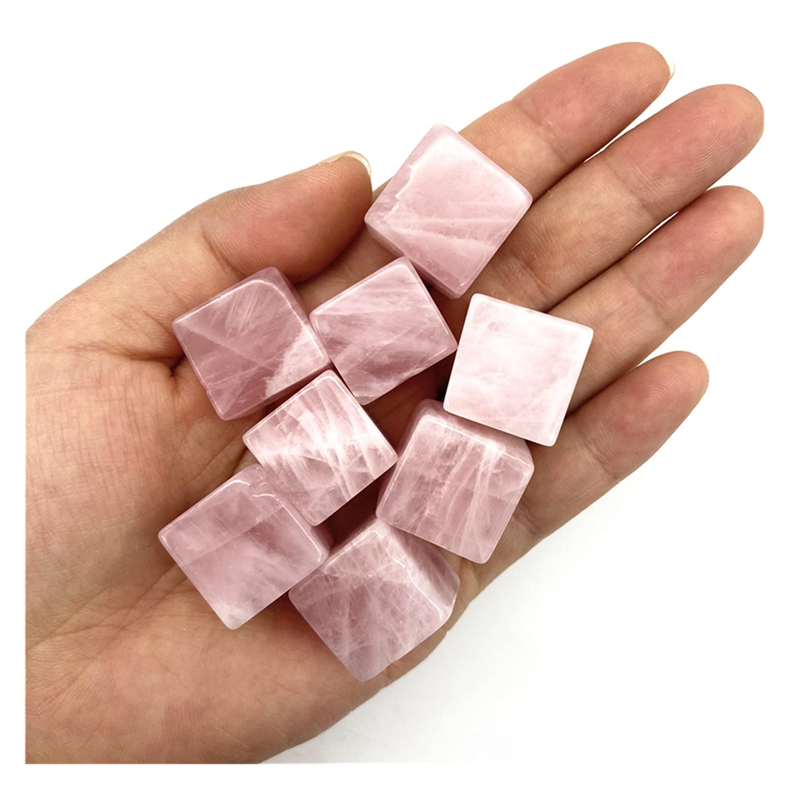 Amazon.co.jp: St 50g種類の天然ピンククリスタルキューブ