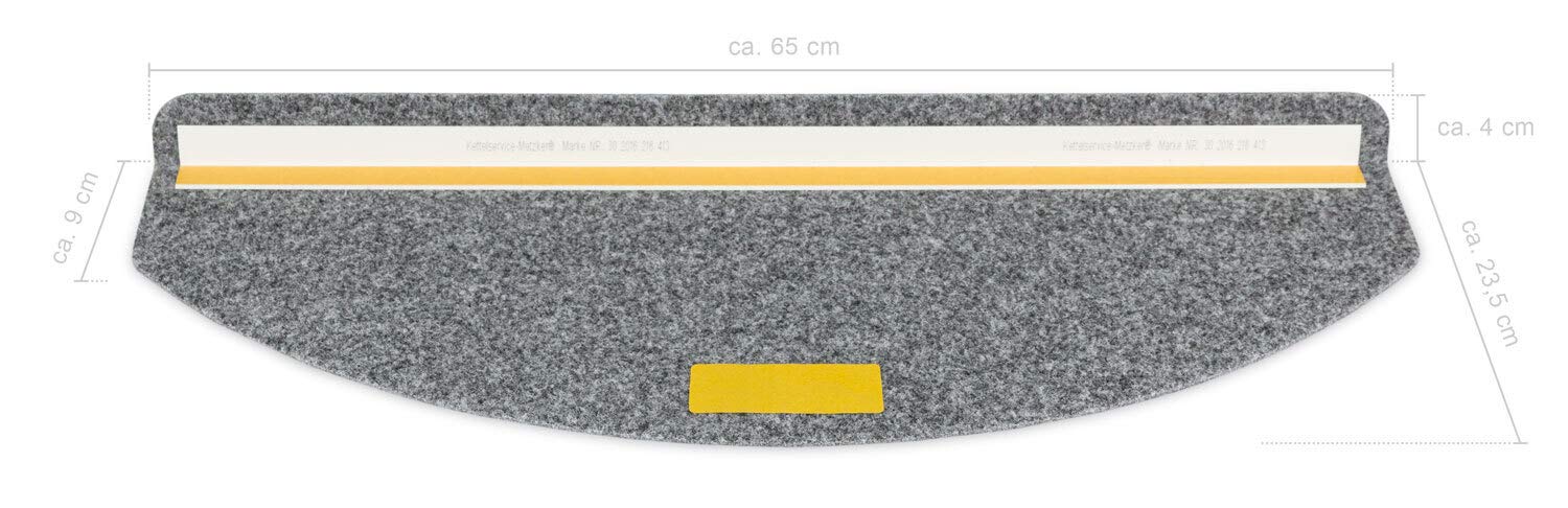 Kettelservice-Metzker Stufenmatten Zerbst im 15er SparSet I aus 100% Nadelvlies I Halbrund Beige-Sand