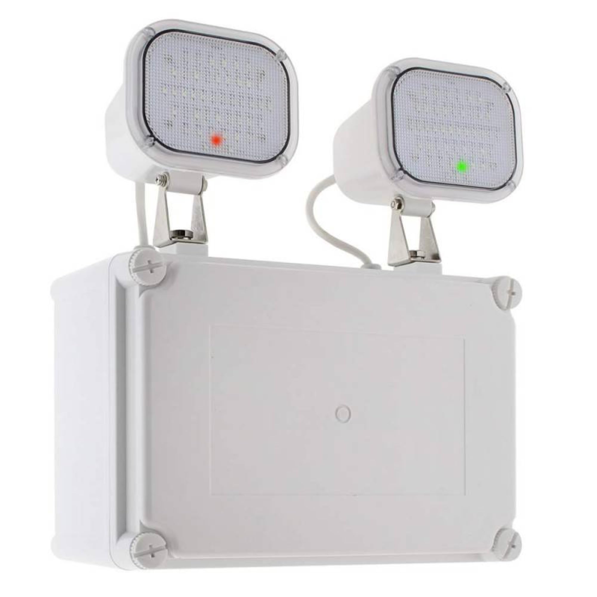 BARCELONA LED Luz de Emergencia LED Industrial 12W (2x6W) IP65 Impermeable – 600 lm – Batería 6V 4500mAh – Autonomía 3h, Activación Automática, Iluminación de Seguridad para Naves, Parkings y Salidas