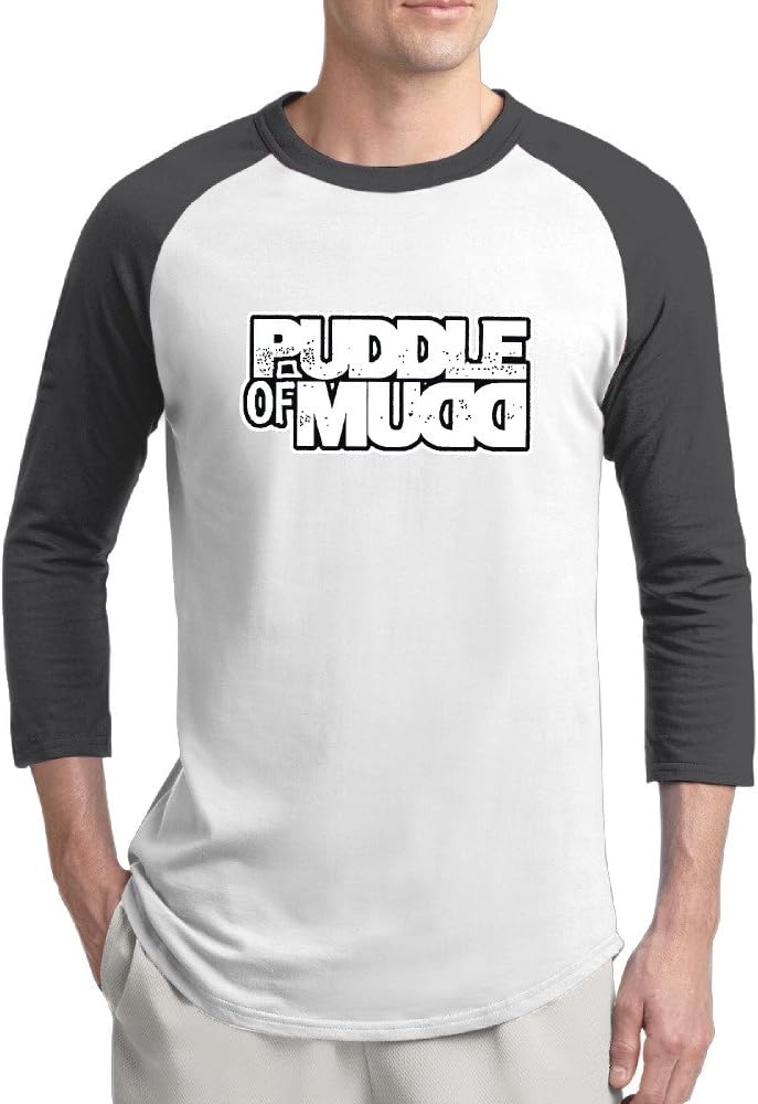 Men 3/4 Sleeve Puddle Of Mudd Re:(disc)overed Raglan Shirts Funny Baseball Shirts