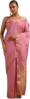 Soch Womens Art Silk Floral Zari Woven Saree