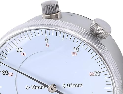 Miniatura 9 de Indicador de dial, indicador de prueba de dial mecánico, puntero de alta precisión, calibre de dial para medición de instrumentos (0.000-0.394 in)