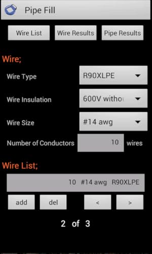 Electrical Calc Canada – vue 6