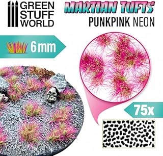 Green Stuff World Martian Tufts for Models and Miniatures â€“ Punkpink Neon 6mm 10681