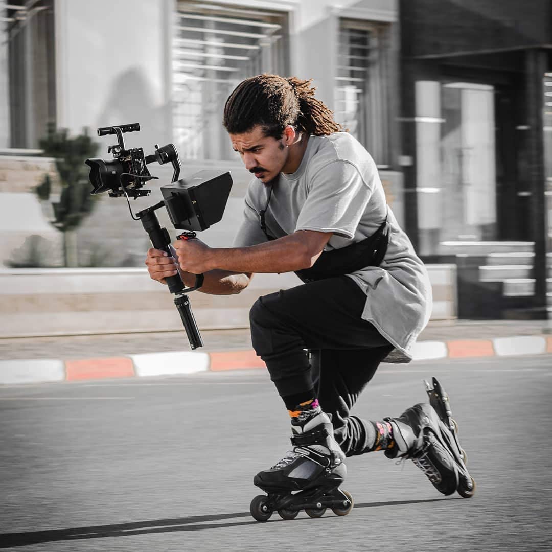 DF DIGITALFOTO Gimbal Accessori Maniglia Grip New L Staffa per Monitor di Montaggio con Bean Grip, Compatibile con DJI RS5/RS4/RS3/RS2/RONIN S & S2 & SC2 ZHIYUN Gru 2 & 2S/MOZA Air2/Feiyu