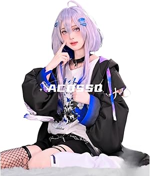 Amazon.co.jp: [ACQ] Z Vtuber 天音かなた 地雷系 衣装 コスプレ衣装