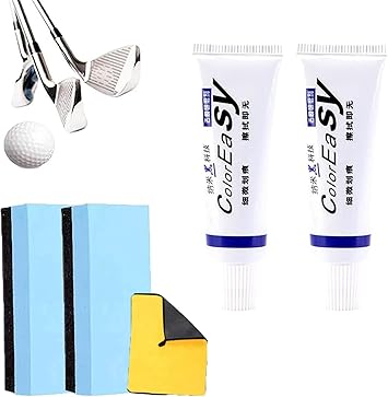 Golf Club Scratch Remover, Golf Club Scratch Remover, Instant Golf Club Scratch Remover with Sponge, Effectively Remove Scratches from Golf Clubs 2Set