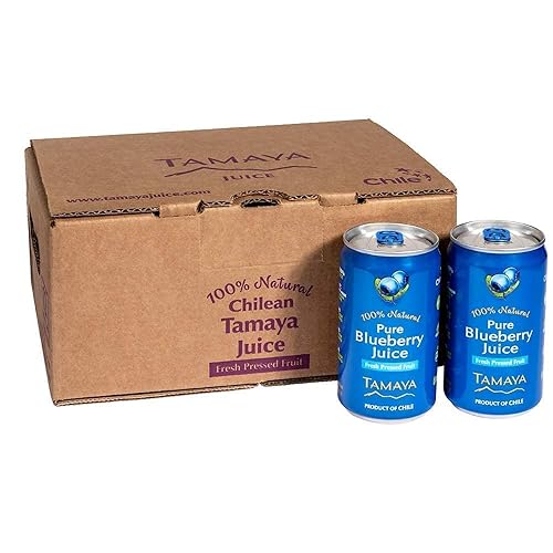 Miniatura 8 de Tamaya Jugos sin mezclar de fruta natural, no de concentrado, 125 frutos prensados, 100% natural, sin azúcar añadida, sin conservadores, latas